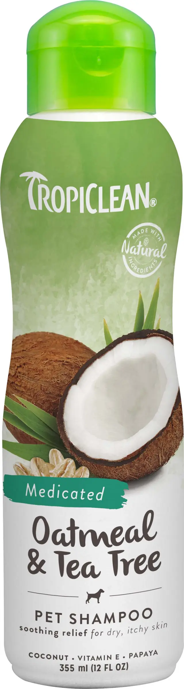 Tropiclean Medicated Itch Relief Σαμπουάν Σκύλου & Γάτας 355ml Μονόχρωμο