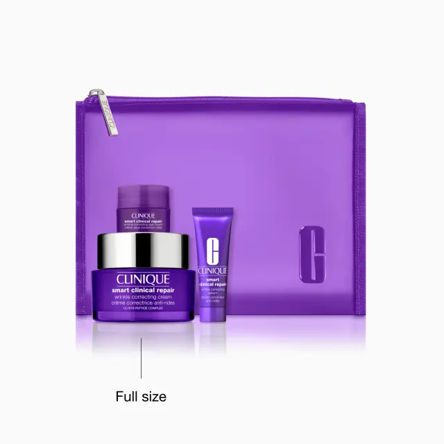 Clinique Smart Clinical Repair Wrinkle Correcting Cream Σετ Περιποίησης Προσώπου: Wrinkle Correcting Cream 50ml & Smart Clinical Repair Wrinkle Correcting Eye Cream 5ml & Clinique Smart Custom-Repair Serum 10ml
