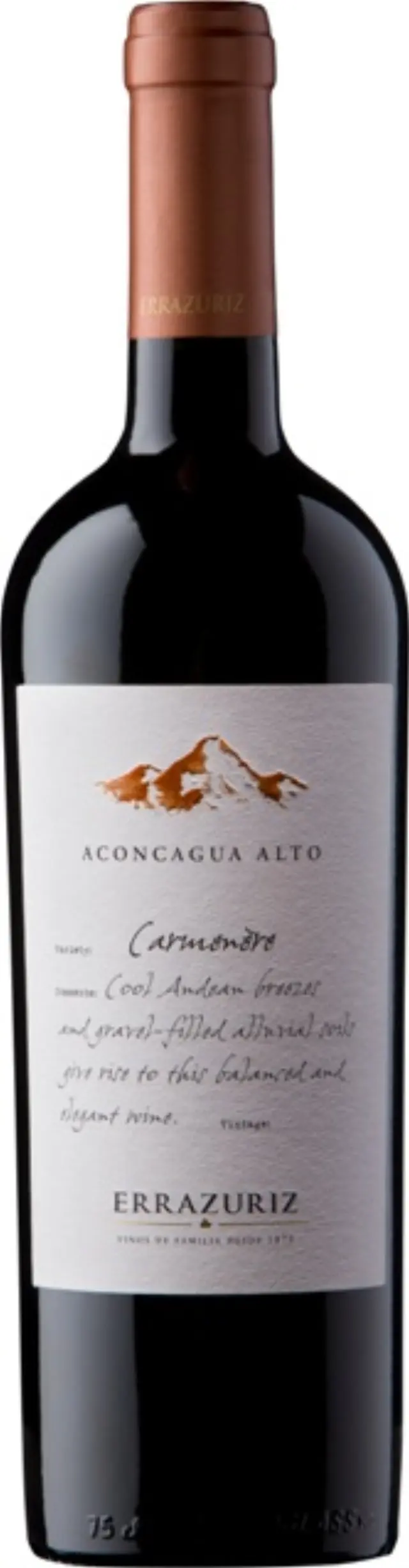 ERRAZURIZ ACONCAGUA ALTO CARMENERE 2021 750ML