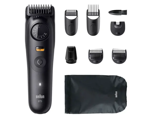 Επαναφορτιζόμενη Ξυριστική Μηχανή Braun Series 5 BT5560 με 8 εξαρτήματα και 40 ρυθμίσεις κοπής BT5560