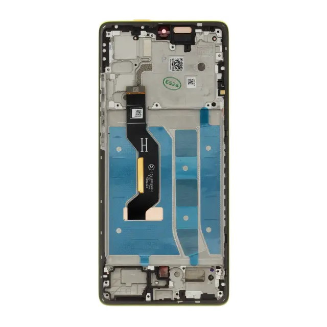 Motorola G85 LCD Display + Touch Unit + Front Cover Olive Green (Service Pack) 2