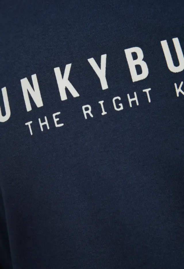 FunkyBuddha ανδρική μονόχρωμη μπλούζα με λογότυπο FBM014-002-07-2 2