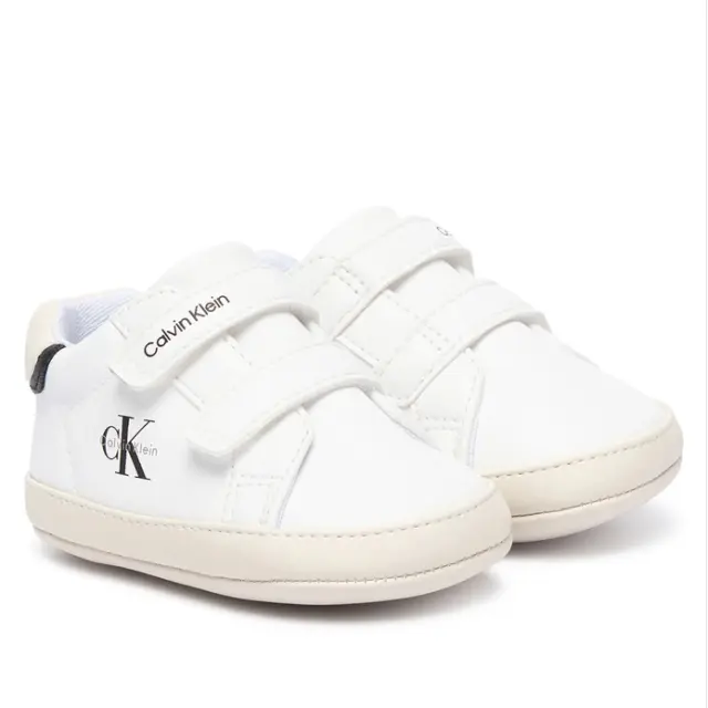Παιδικά Παπούτσια Αγκαλίας Calvin Klein Αγόρι V0B9-83437-1582Y631 Λευκά Άσπρο - 18 2
