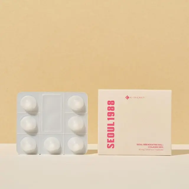 K-Secret Seoul 1988 Boosting Ball Collagen 100% Υδρολυμένο Κολλαγόνο για Σφριγηλή και Ενυδατωμένη Επιδερμίδα 7 κάψουλες * 35mg 3
