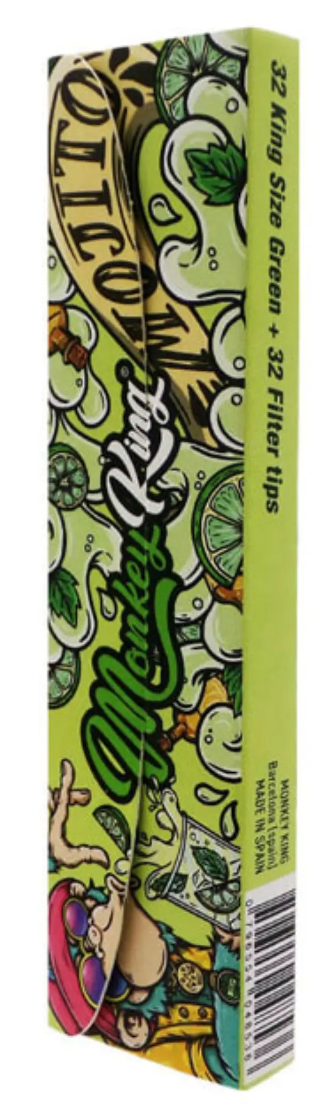 Monkey King Χαρτάκια Mojito - King Size Slim με Τζιβάνα