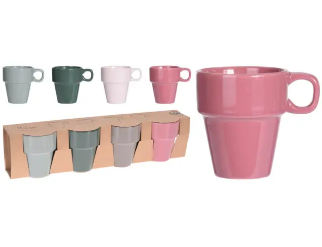 Σετ Κούπες Καφέ Excellent Houseware χωρητικότητας 180ml - 4 τεμάχια Q96000010