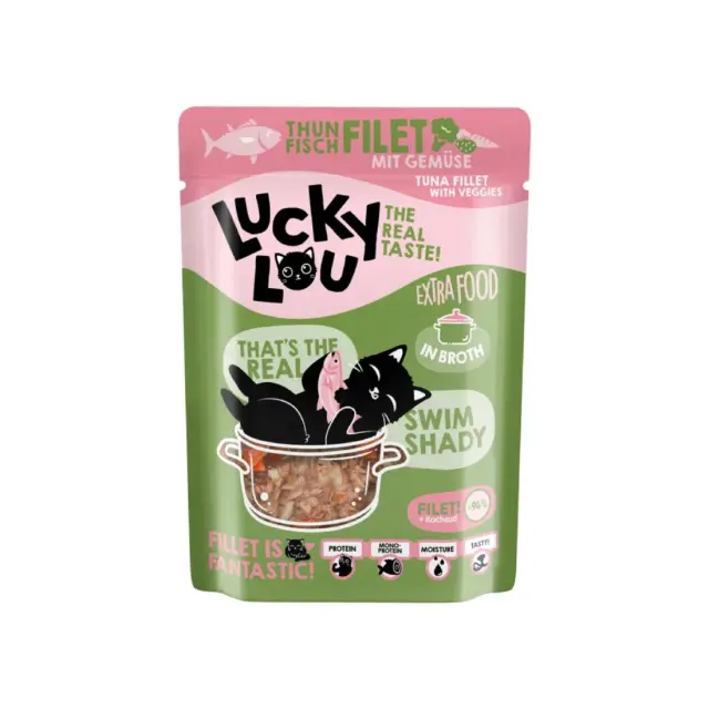 Lucky Lou ExtraFood Jelly Φιλέτο Τόνου με Λαχανικά (Σε Ζωμό) Φακελάκι 70gr