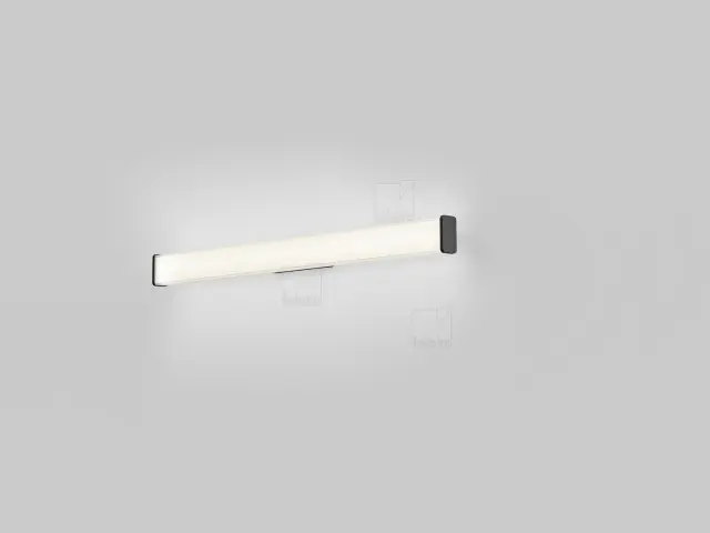 ISOU Φωτιστικό Τοίχου Μπάνιου LED 18W IP44 Ρυθμιζόμενης Θερμοκρασίας Χρώματος 3000K-4000K Ματ Μαύρο