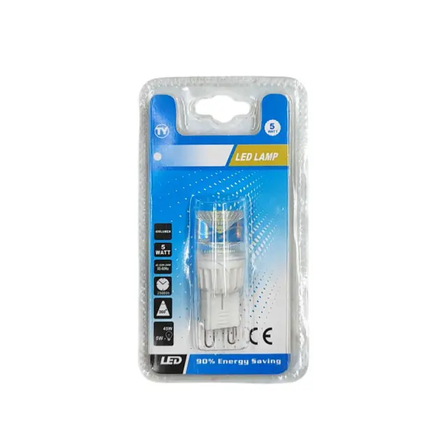 LED ΛΑΜΠΑ 5W ΨΥΧΡΟ ΦΩΣ G9-5W-6500K