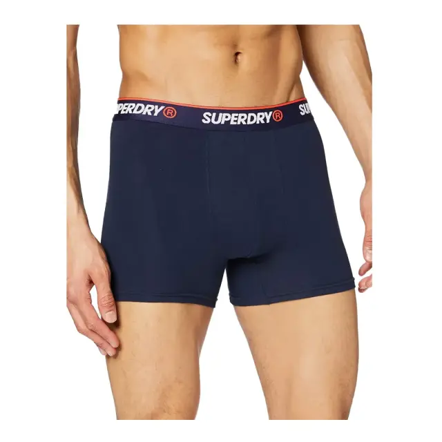 Superdry Ανδρικό Boxer D1 Classic - Τριπλό Πακέτο, Χρώμα Navy - S 2
