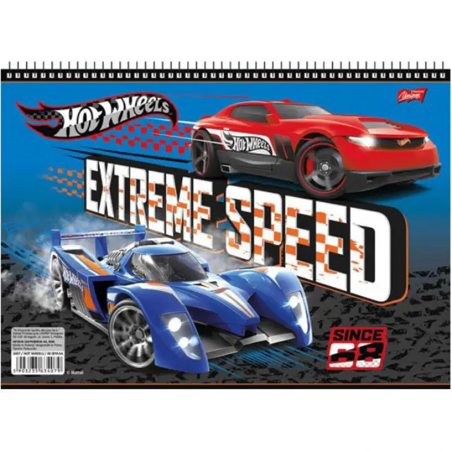 Salko Μπλόκ Ζωγραφικής A4 Hot Wheels (21x30cm) - 40 φύλλα