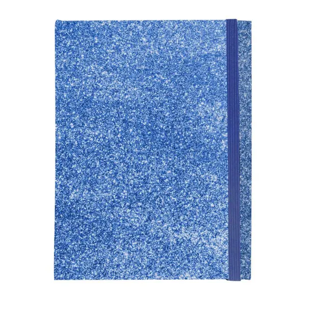 Σημειωματάριο Glitter με Λάστιχο 14x20 96φ Διάφορα Χρώματα / 41197 (Tesoro)
