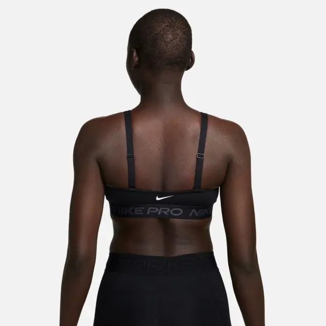 Nike Pro Indy Plunge Bra (FQ2653-010) - Μαύρο - M 2