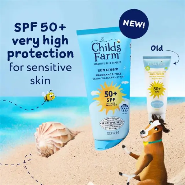 Childs Farm Παιδικό Αντηλιακό Γαλάκτωμα SPF50+ Χωρίς Άρωμα 100ml 2