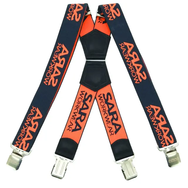 Ελαστικές Τιράντες Εργασίας Sara Workwear graphite/fluorescent orange - One Size 2
