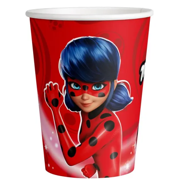 Ποτήρια Χάρτινα 250 ml Miraculous / 8 τεμ