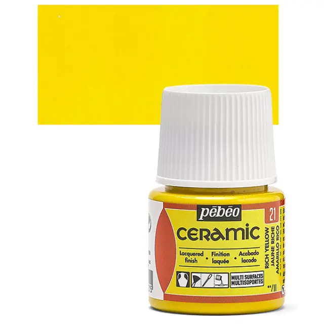 Pebeo Ceramic Καλυπτικό Σμάλτο - 21 Rich Yellow - 45ml
