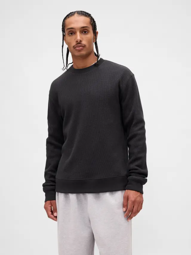 Heavyweight Thermal Oversized Μπλουζάκι black - S