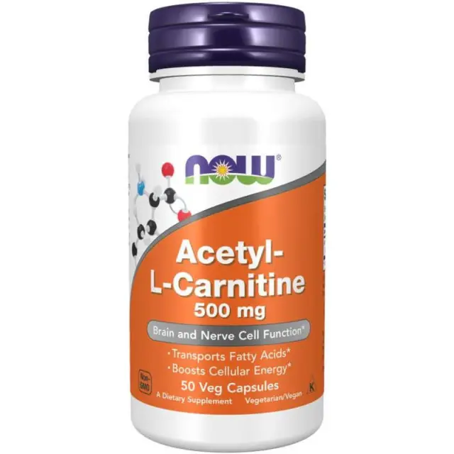 Now Foods Acetyl L-Carnitine 500mg 50 veg capsules