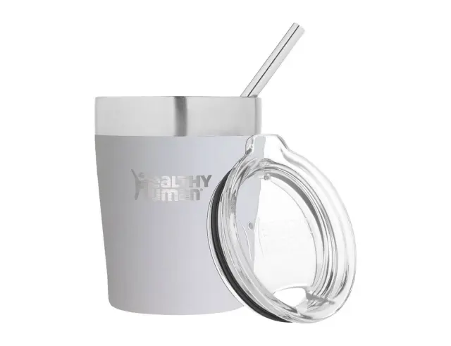 Ποτήρι Θερμός Cruiser Healthy Human με χωρητικότητα 354ml και διατήρηση θερμοκρασίας 12h ζεστό / 24h κρύο - Pure White 12OZ - Pure White 2