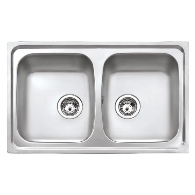 Νεροχύτης Inox TEKA 2 Γούρνες για Ένθετη Τοποθέτηση 79x50cm STARBRIGHT 80 EASY 115050003