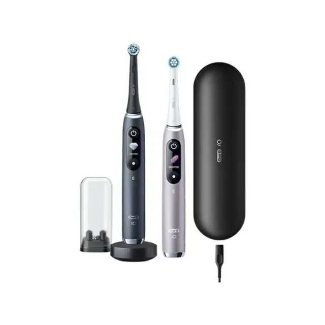 Oral-B IO Series 9 Ηλεκτρική Οδοντόβουρτσα με Χρονομετρητή, Αισθητήρα Πίεσης και Θήκη Ταξιδίου Duo Black Onyx & Rose Quartz 2