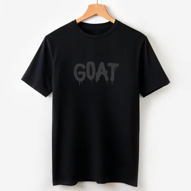 T-shirt Noshame® Μαύρο με τύπωμα GOAT - 122430 - XXL 2