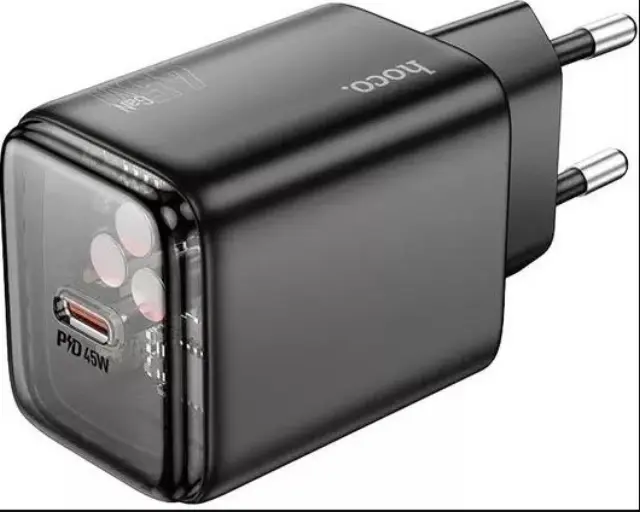 Φορτιστής Ταξιδίου Small Body Hoco N54 Monsoon USB-C PD45W Μαύρος