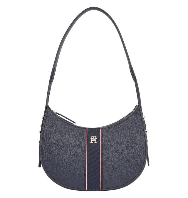 Τσαντάκι TOMMY HILFIGER TH Pebble Grain Hobo 16899 Μπλε