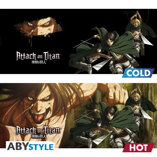 Κούπα ATTACK ON TITAN - Mug Heat Change - 460 ml - Titan Eren S3 -ABYMUGA125 3