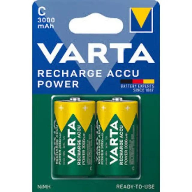 Varta HR14 C R2U Ni-MH 3000 mAh rechargeable batteries (VART6888)