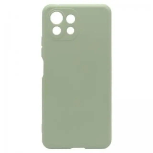 Θήκη Liquid Silicon inos Xiaomi Mi 11 Lite/ Mi 11 Lite 5G L-Cover Λαδί N56901 3