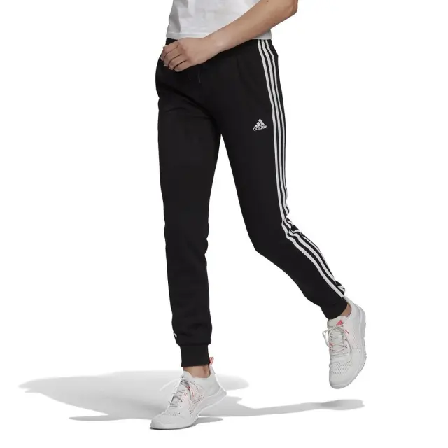 adidas Essentials French Terry Track Pants (GM8733-Black) - Μαύρο