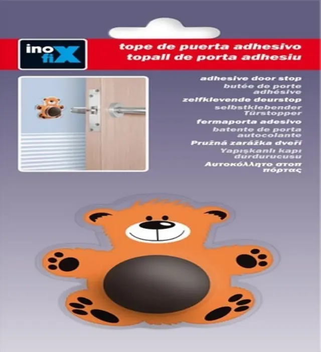 ΣΤΟΠ ΠΟΡΤΑΣ ΤΟΙΧΟΥ ΑΥΤΟΚΟΛΛΗΤΟ INOFIX 2461 63x63x18MM ΣΕ ΣΧΗΜΑ ΑΡΚΟΥΔΑΚΙ 3