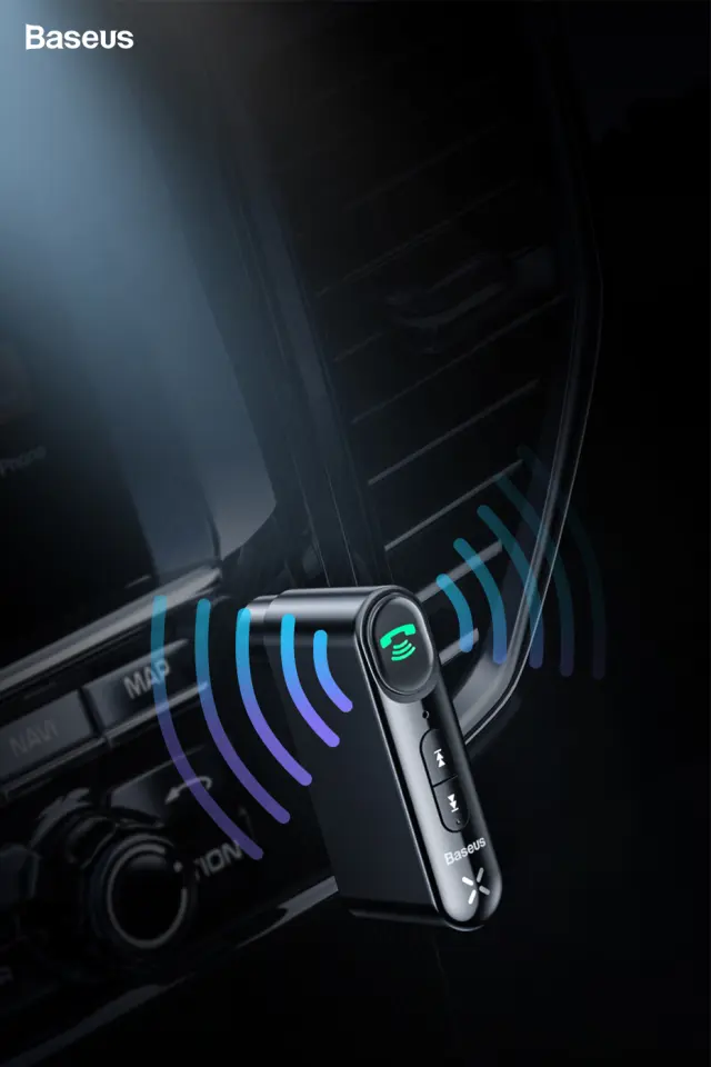 Baseus Qiyin AUX Car Bluetooth Receiver Black WXQY010001 3