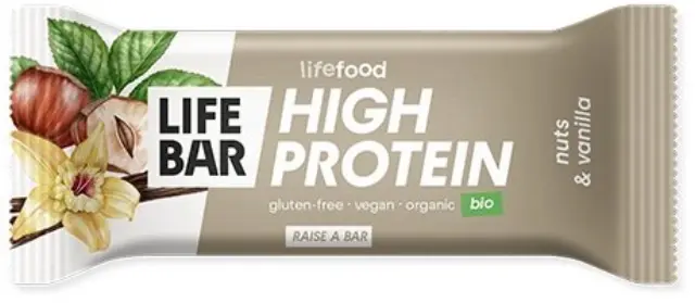 LIFEBAR Mπάρα Πρωτεΐνης με Φουντούκια & Βανίλια (40γρ)