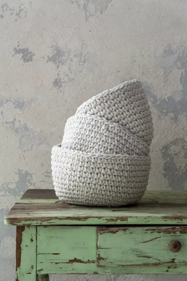 Καλάθι Αποθήκευσης 28x15 Nima Panier Ivory 60% Βαμβάκι-40% Πολυέστερ
