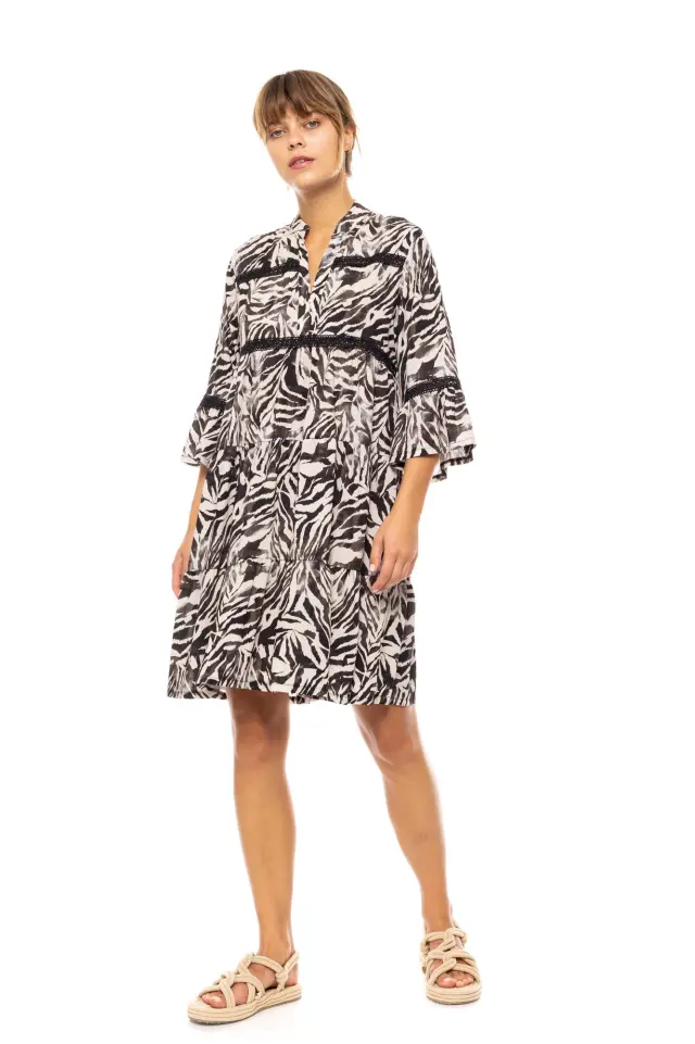 Beachwear Black Leopard B606 Type Pink Label 2