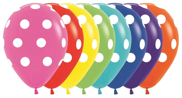Μπαλόνια 11 Big Polka Dots Assortment / 25 τεμ