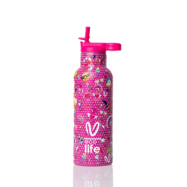 Eco Life Θερμός από ανοξείδωτο ατσάλι Rainbow 500ml 33-BO-2325