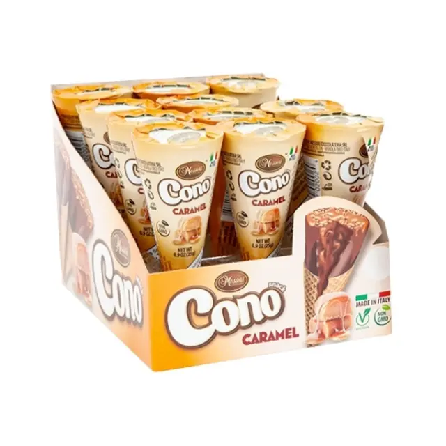 Messori Χωνάκι γκοφρέτας με γέμιση Caramel 22gr 2