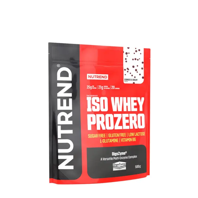 Nutrend Iso Whey Prozero Cookies & Cream, 500 g