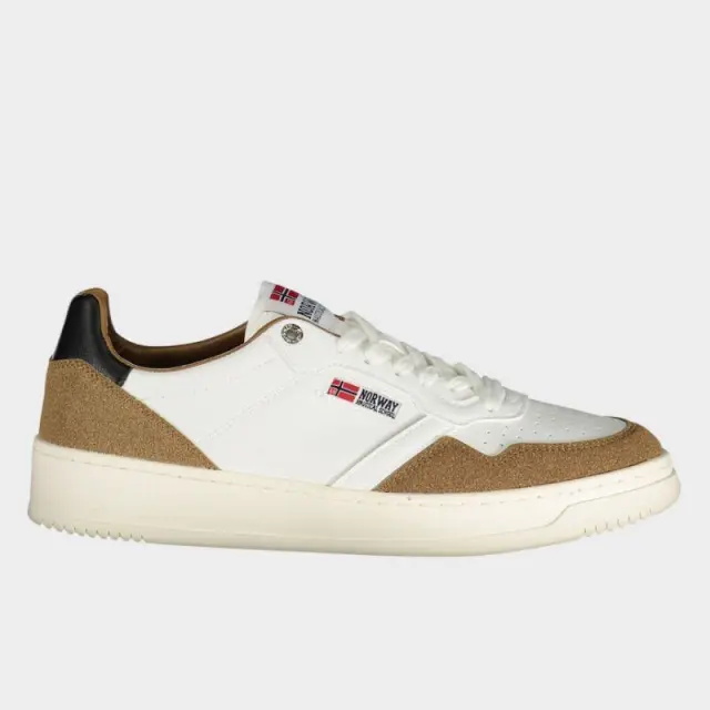 Sneaker Norway 1963 851062_BIWHIBRO Λευκό/Καφέ - 43
