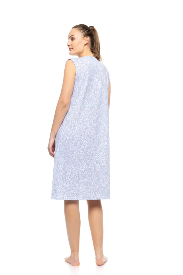 S1540 - Type - NIGHTGOWN CLASSIC ICE BLUE FLEUR - 3XL 3