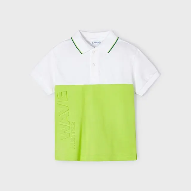 Mini 2 έως 10 ετών Πόλο χρωματιστές λωρίδες Better Cotton ακτινίδιο - 7Ε