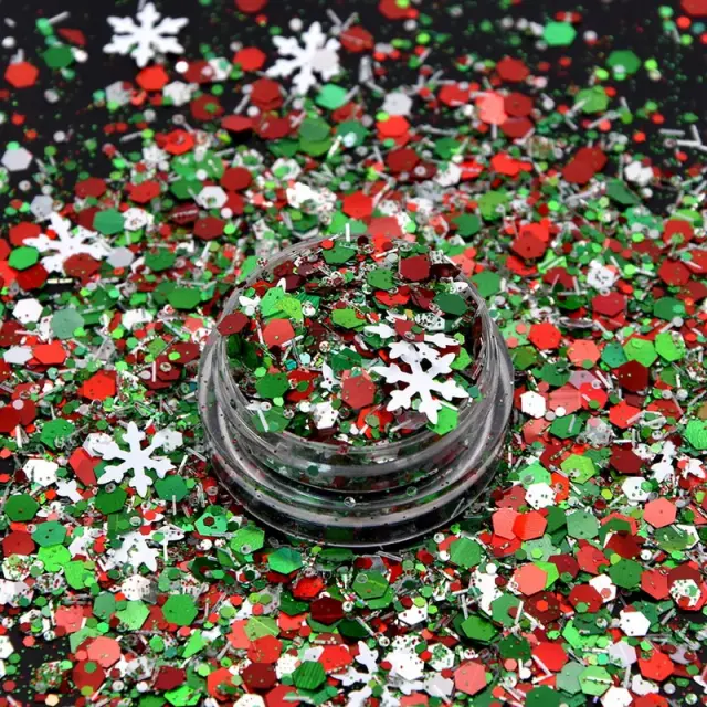 Chunky glitter 20gr, Christmas χιονονιφάδες