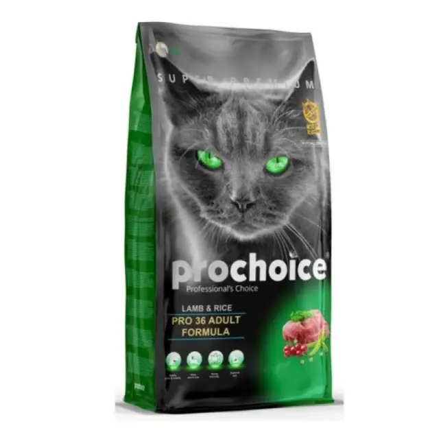 Prochoice Pro 36 Adult Lamb & Rice Ξηρά Τροφή Γάτας με Αρνί & Ρύζι 2kg