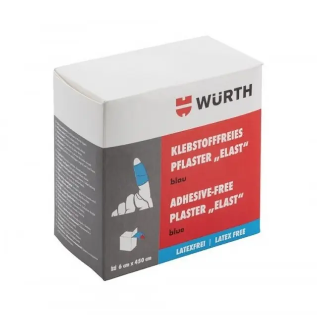 Wurth Ελαστικός Επίδεσμος 6cm x 4.5m Μπλε 089951225 2