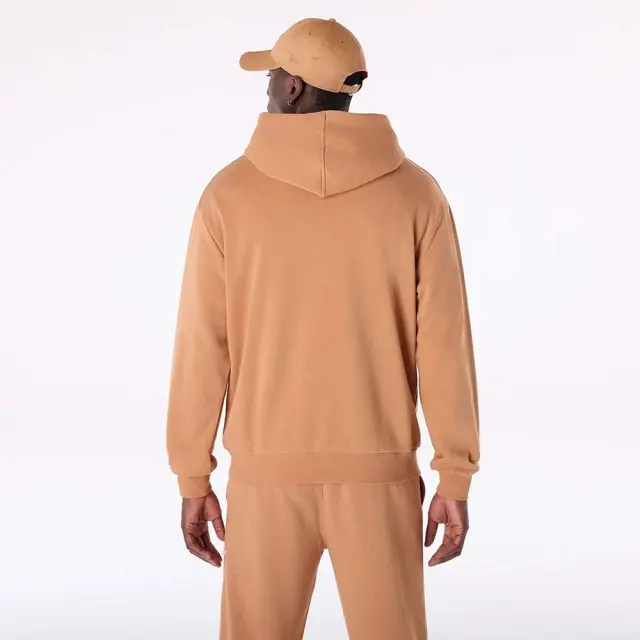 New Era Men's MLB League Essentials Oversized Los Angeles Dodgers Hoodie Καφέ 60596173 (New Era) 2