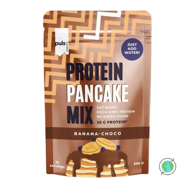 Μείγμα για Pancake Πρωτεΐνης με Μπανάνα & Σοκολάτα – Puls Nutrition – 550gr 6430056597263